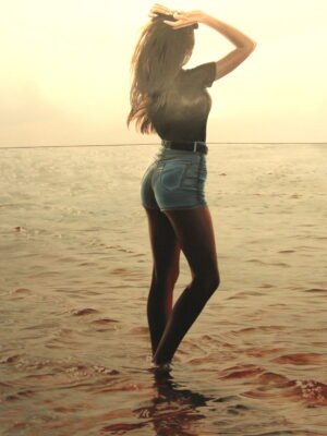 Woman on the beach