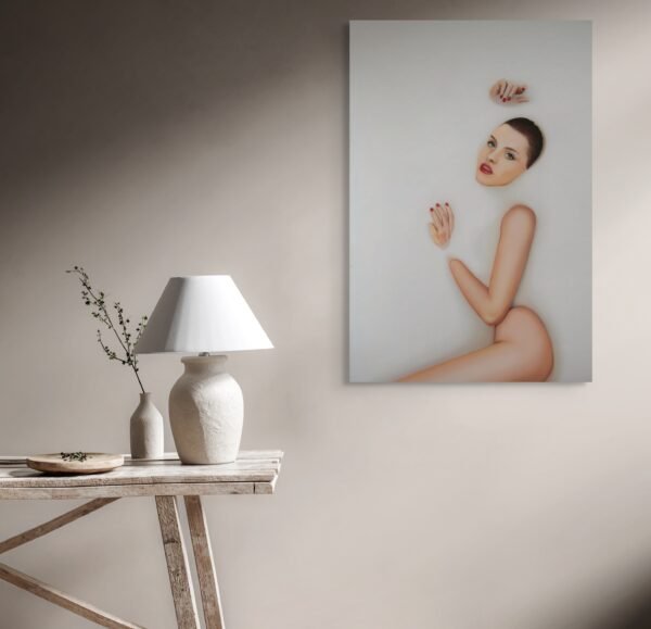 Luxury Woman Portrait Painting – Modern Figurative Pop Art Wall Décor - 1 piece