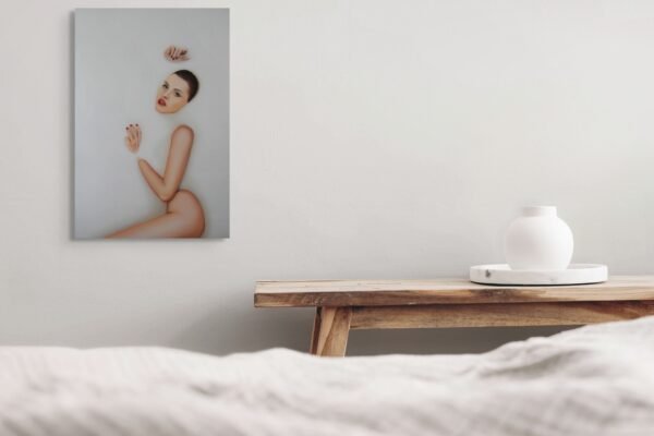 Luxury Woman Portrait Painting – Modern Figurative Pop Art Wall Décor - 1 piece