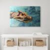 Luxury Woman in Pool Painting – Modern Figurative Pop Art Wall Décor - Premium 1 piece