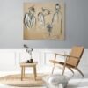 Beige three men