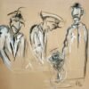 Beige three men