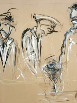 Beige three men