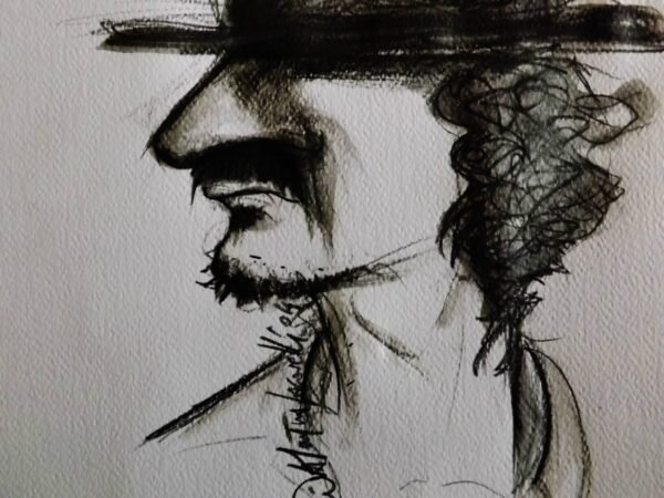 Man with curly hair