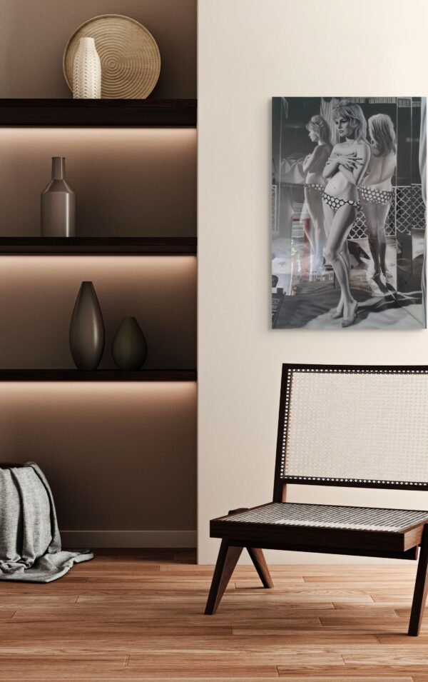 Bardot - Tommaso Arscone - Black and white Wall Art-  Limited edition 1 piece