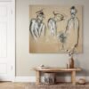 Beige three men