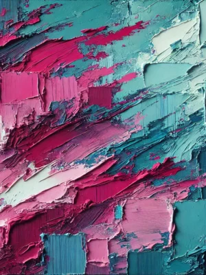 Magenta and green