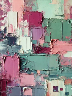 Magenta and sage