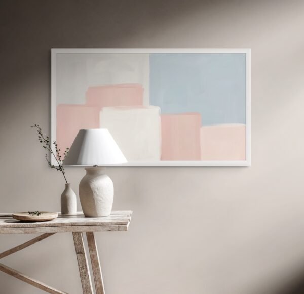 Pastel Abstract Wall Art - Soft Minimalist Color Block Design