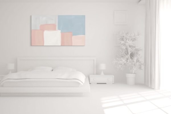 Pastel Abstract Wall Art - Soft Minimalist Color Block Design