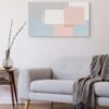 Pastel squares contemporary painting - Premium 1
