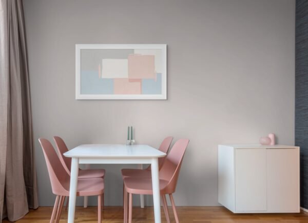 Pastel squares contemporary painting - Premium 1