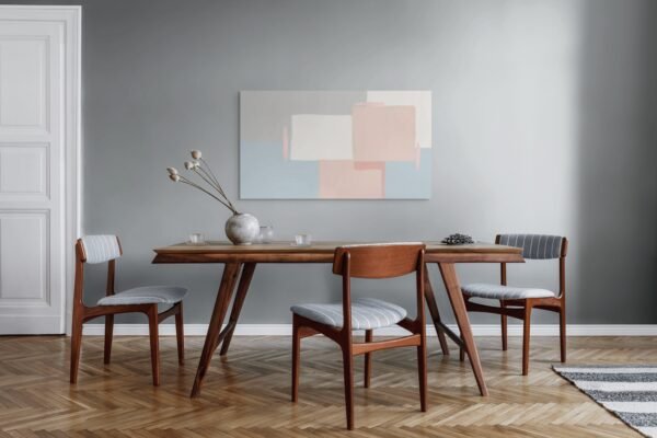 Pastel squares contemporary painting - Premium 1