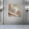 Abstract Terracotta and Beige Wall Art - Warm Contemporary Canvas Painting 2025