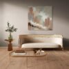 Abstract Terracotta and Beige Wall Art - Warm Contemporary Canvas Painting 2025