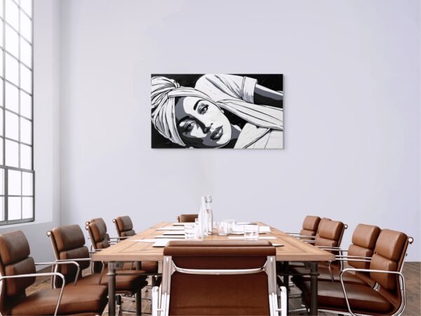 Monochrome Woman Portrait Wall Pop Art - Top 10 Elegant