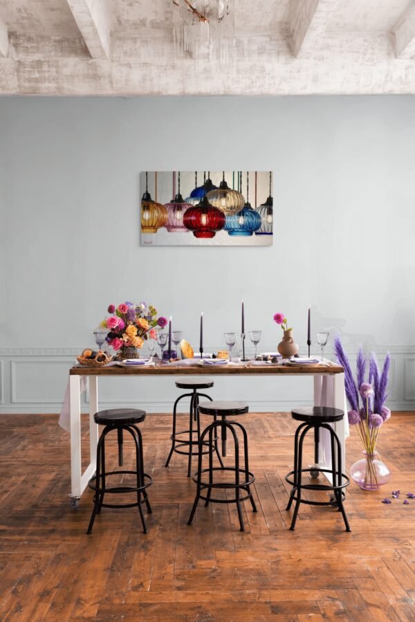 Luminous Beauty – Colorful Glass Pendant Lights Modern Wall Art - Top 1