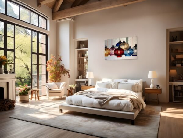 Luminous Beauty – Colorful Glass Pendant Lights Modern Wall Art - Top 1