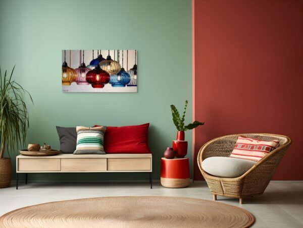 Luminous Beauty – Colorful Glass Pendant Lights Modern Wall Art - Top 1