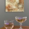 Warm Beige Abstract Painting – Modern Neutral Wall Art for Elegant Interiors - 55 inches