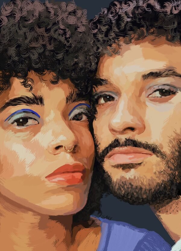 Custom Digital Portraits - Personalized Modern Art by Let in Art - Premium 1