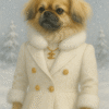 Custom Christmas Pet Portraits – Luxury Digital Paintings for Pet Lovers - Original 1 piece