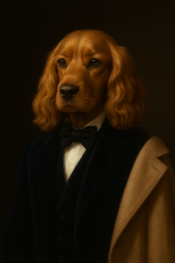 Custom Christmas Pet Portraits – Luxury Digital Paintings for Pet Lovers - Original 1 piece