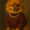 Custom Christmas Pet Portraits – Luxury Digital Paintings for Pet Lovers - Original 1 piece