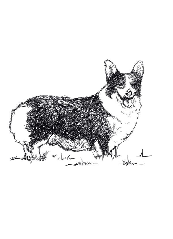 Custom Pet Portrait - Personalized Digital Pet Art - 1 original