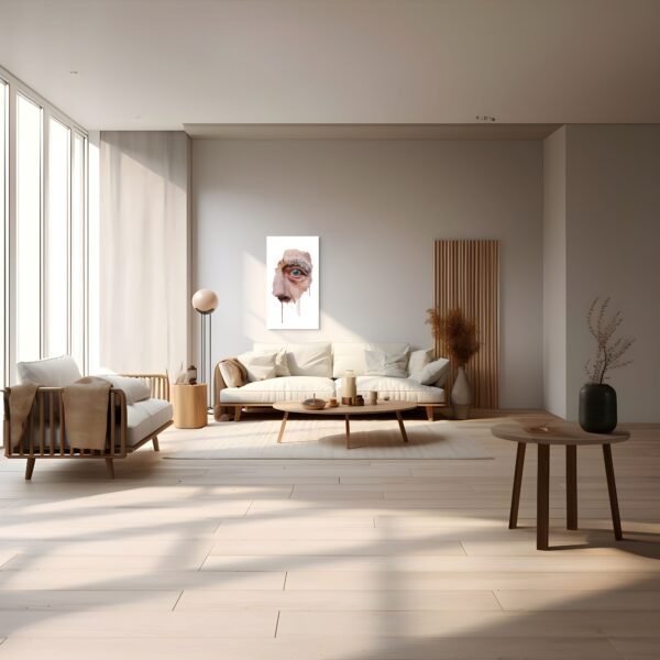 Surreal Portrait of an Old Man – Emotional Digital Painting with Realistic Eye Detail -1