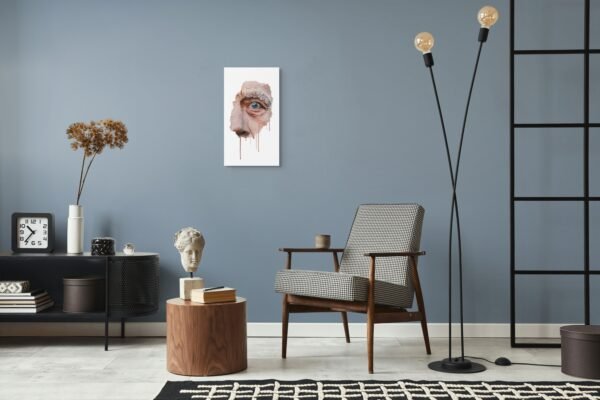 Surreal Portrait of an Old Man – Emotional Digital Painting with Realistic Eye Detail -1