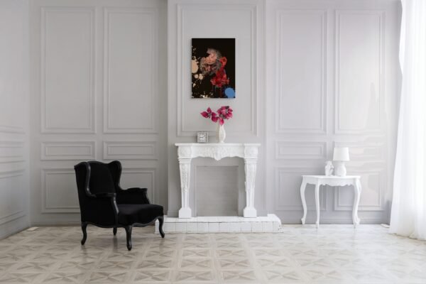 Dark Abstract Portrait – Emotional Digital Artwork Exploring Human Fragility - 1