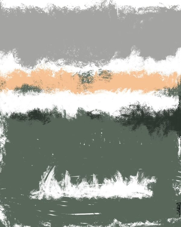 Earth-tone abstract painting with textured brushstrokes, titled Powerful Earth Hues Abstract Art – Luxury Textured Modern Painting.