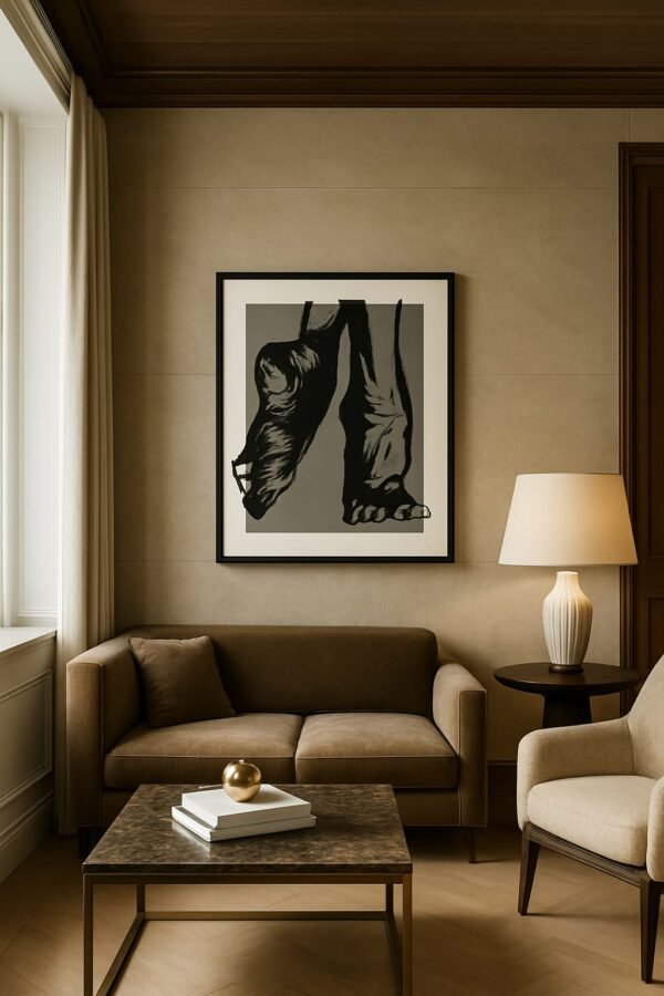 Urban Graffiti Style Art – Contemporary Feet Illustration Wall Decor 25"x 20"