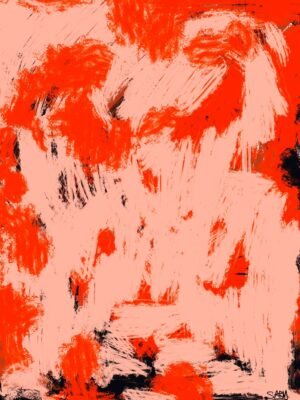 Vibrant Flame Energy Abstract Art