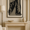 Urban Graffiti Style Art – Contemporary Feet Illustration Wall Decor 25"x 20"