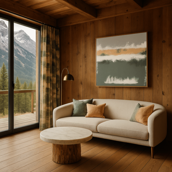 Powerful Earth Hues Abstract Art – Luxury Textured Modern Painting - 32"