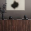 Black Brush Splash – Modern Abstract Wall Art for Contemporary Interiors
