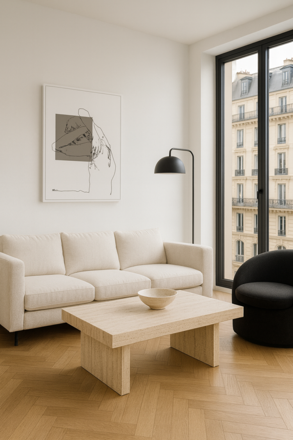 Abstract Graffiti Line Figure Art – Urban Contemporary 20x25” Canvas Painting