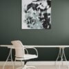 Sage Green & Black Abstract Wall Art – Bestselling Modern Home Decor - Top 1
