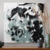 Sage Green & Black Abstract Wall Art – Bestselling Modern Home Decor - Top 1