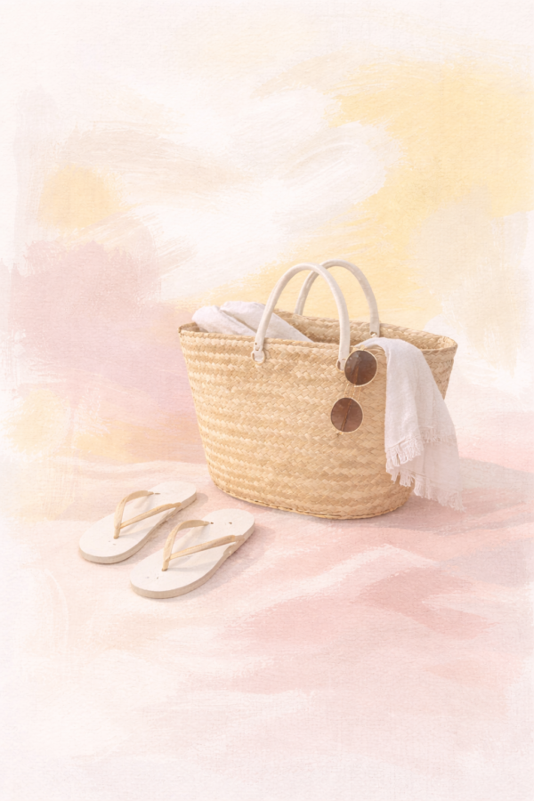 Coastal summer tote wall art