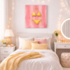 bikini yello scene 1 Butter Yellow Bikini Wall Art – Trendy Pink Aesthetic Canvas for Teen Girls - #4E