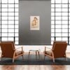 brown_nude_4 Modern Minimal Nude Woman Wall Art – Warm Earth Tone Figurative Canvas - 30"