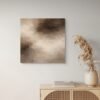 Mocha Mousse Palette Abstract Wall Art – Textured Neutral Canvas for Luxury Modern Interiors -32"