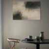 Modern Neutral Abstract Wall Art – Textured Beige, Taupe and Charcoal Canvas Painting for Luxury Interiors - 48"