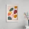 ovali_colorati (1) Modern Abstract Oval Wall Art – Colorful Textured Canvas in Ochre, Coral, Sage and Blush - Top 1