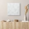 White Textured Abstract Wall Art – Minimalist Plaster Canvas for Modern Neutral Interiors