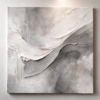 Minimalist White and Grey Plaster Wall Art – Modern Textured Neutral Canvas for Luxury Interiors Minimalist white and grey plaster wall art with textured neutral canvas surface in a modern luxury interior setting