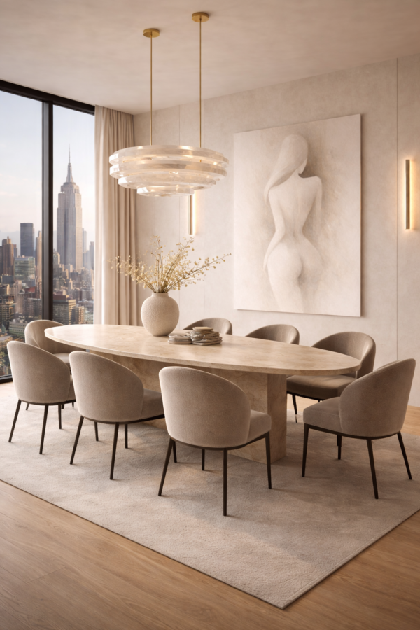 back scene 3 Contemporary Feminine Nude Back Painting – Neutral Modern Woman Wall Art - #22L